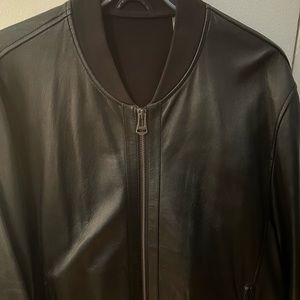 XL Black Soft Leather Jacket- Cole Hann